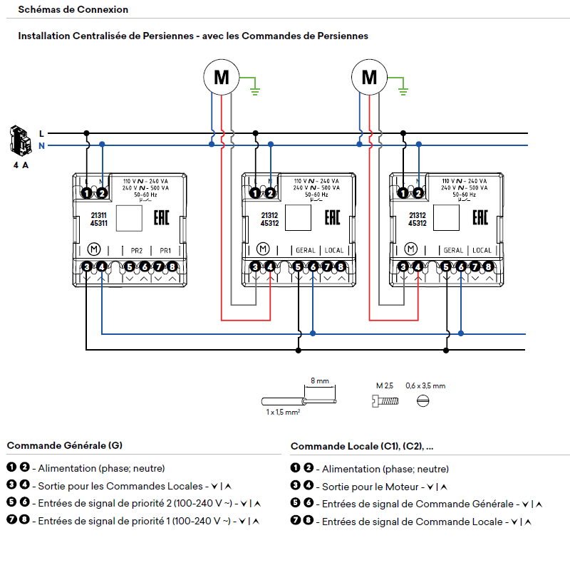 21311 21312 45311 45312 schéma de connexion