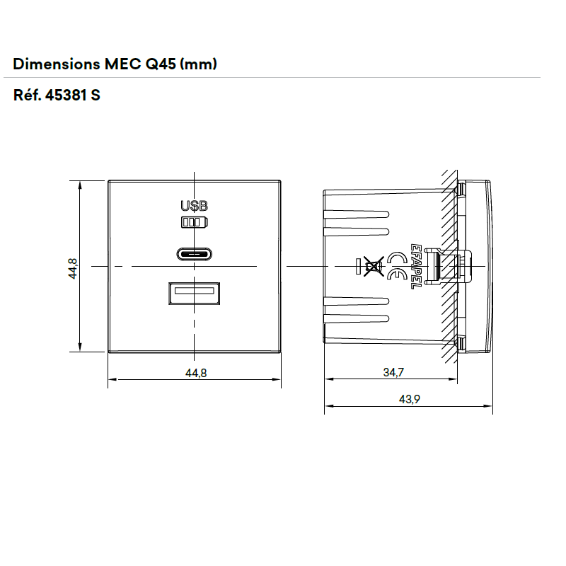 45381 Dimensions