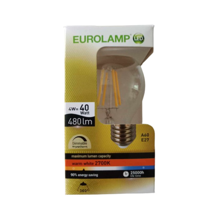 Ampoule A60 filament 4W dim 147-81150
