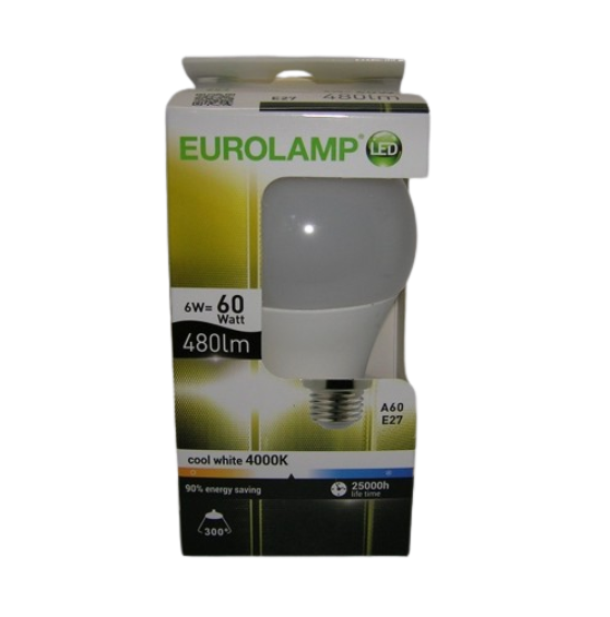 Ampoule LED A60 6W E27 4000 kelvin