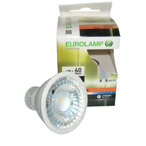 Ampoule LED GU10 4W Transparent - 3000 kelvin
