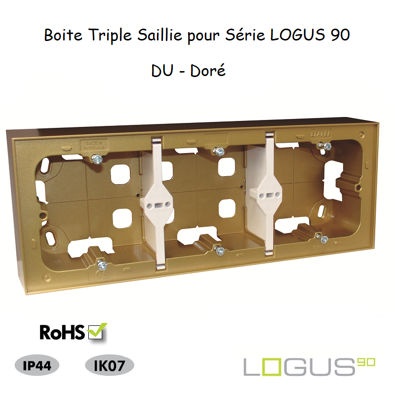 Boite Saillie triple pour Logus90  10995ADU