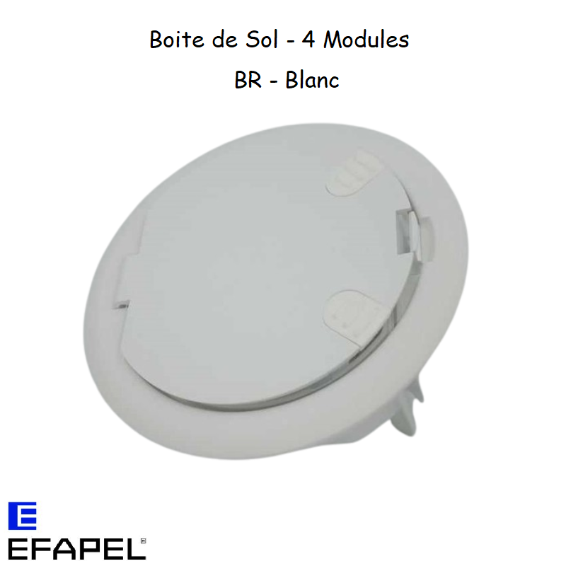 Boite de sol 4 modules 83002C-Blanc