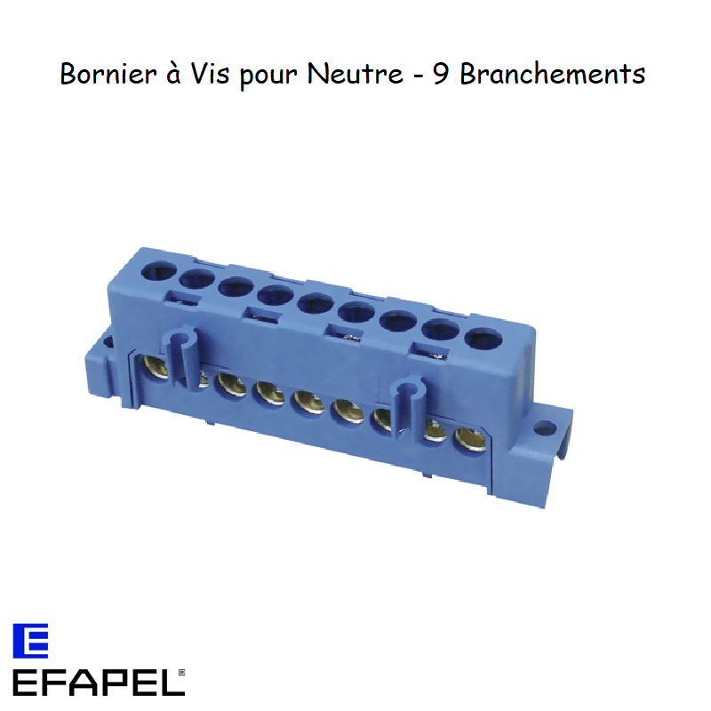 Bornier à vis pour neutre 60902