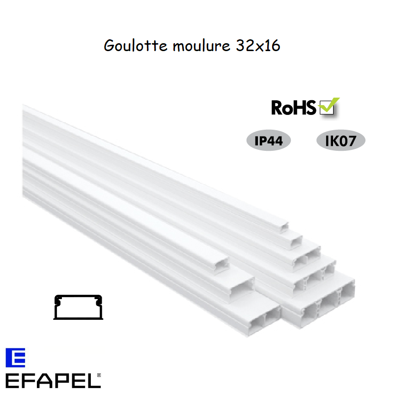 Goulotte moulure 32x16 10040CBR