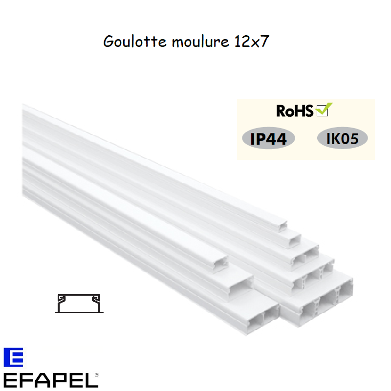 Goulotte moulure 12x7 10010CBR