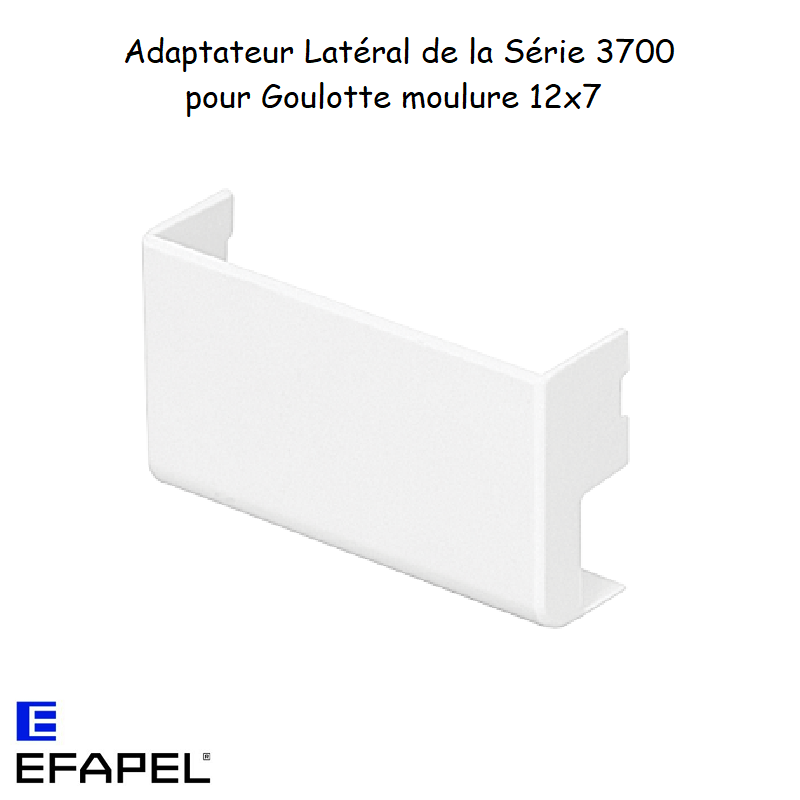 Adaptateur latéral série 3700 pour goulotte 12x7 10017