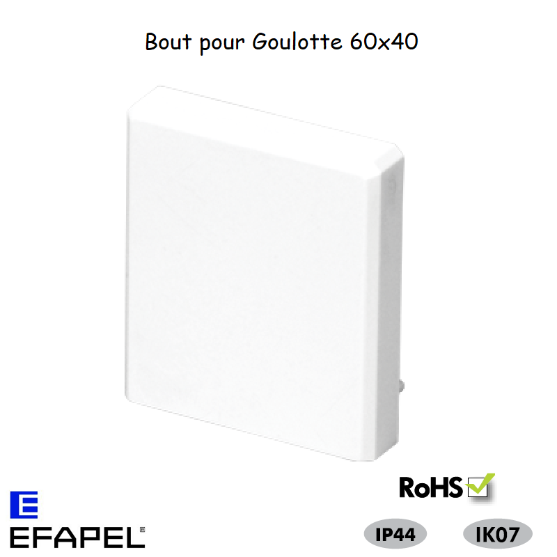 Bout pour goulotte série 13 60x40 13035