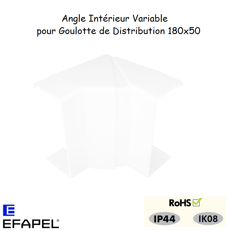 angle intérieur variable pour goulottes distribution 10292