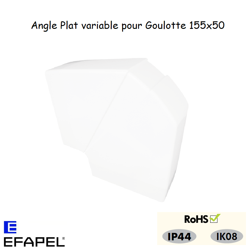 angle plat variable pour goulottes L45 11033