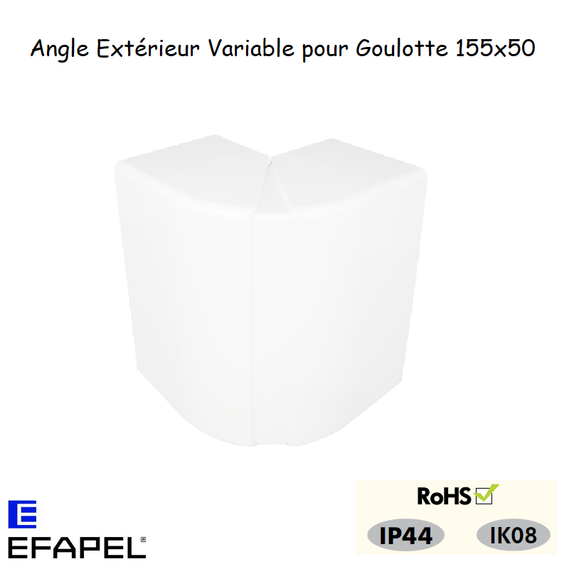 Angle extérieur variable pour goulottes L45 11036