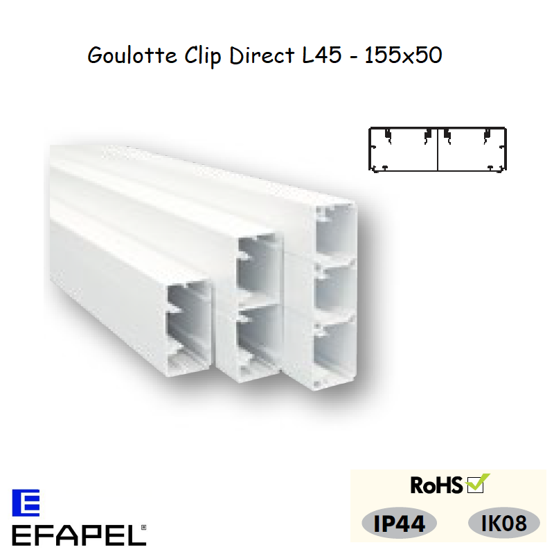 Goulotte distribution 155x50 11030CBR