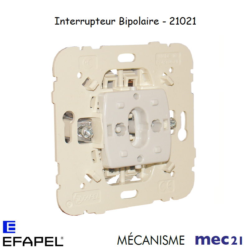 Mécanisme interrupteur bipolaire mec 21021