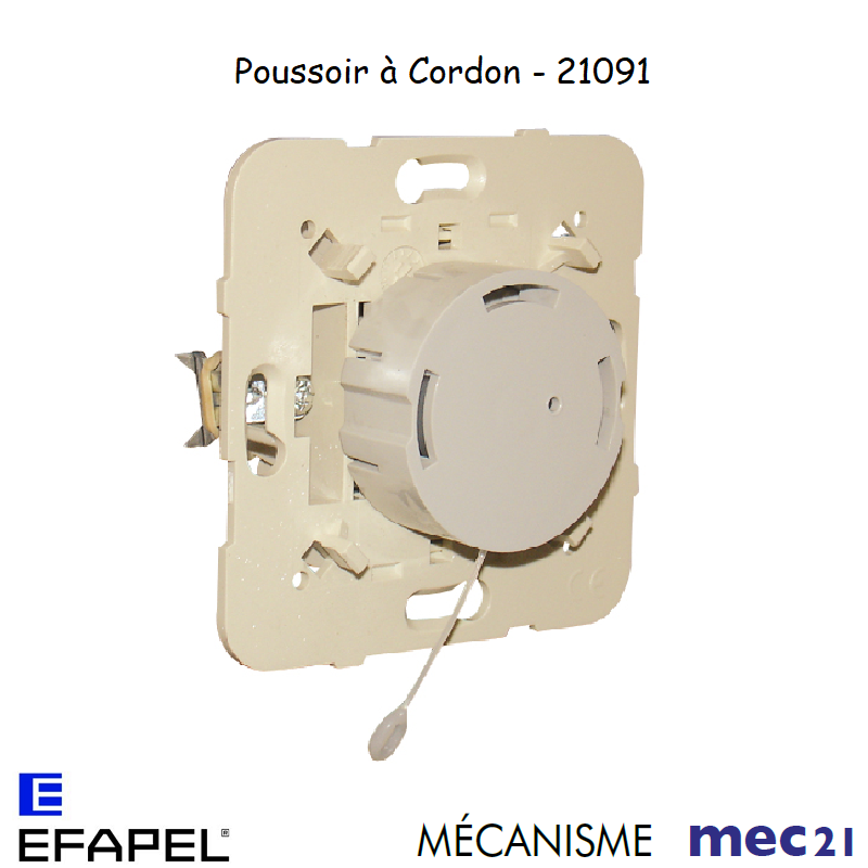 Mécanisme poussoir avec cordon mec 21091