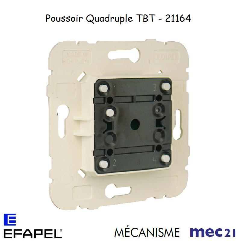 Mécanisme poussoir quadruple TBT mec 21164
