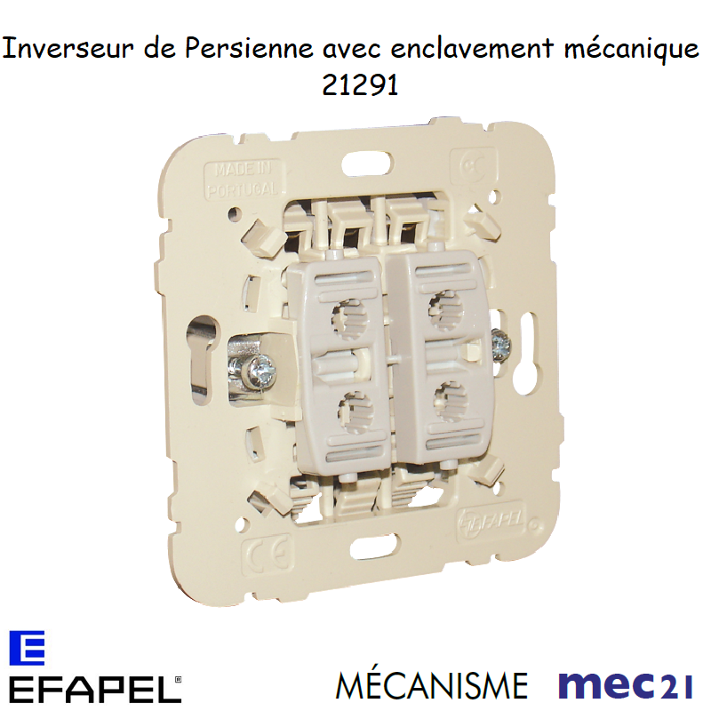 Mécanisme Inverseur de persienne avec enclavement mécanique mec 21291