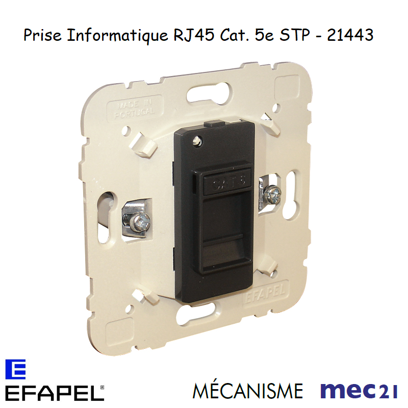 Mécanisme Prise Informatique RJ45 Cat. 5e STP mec 21443