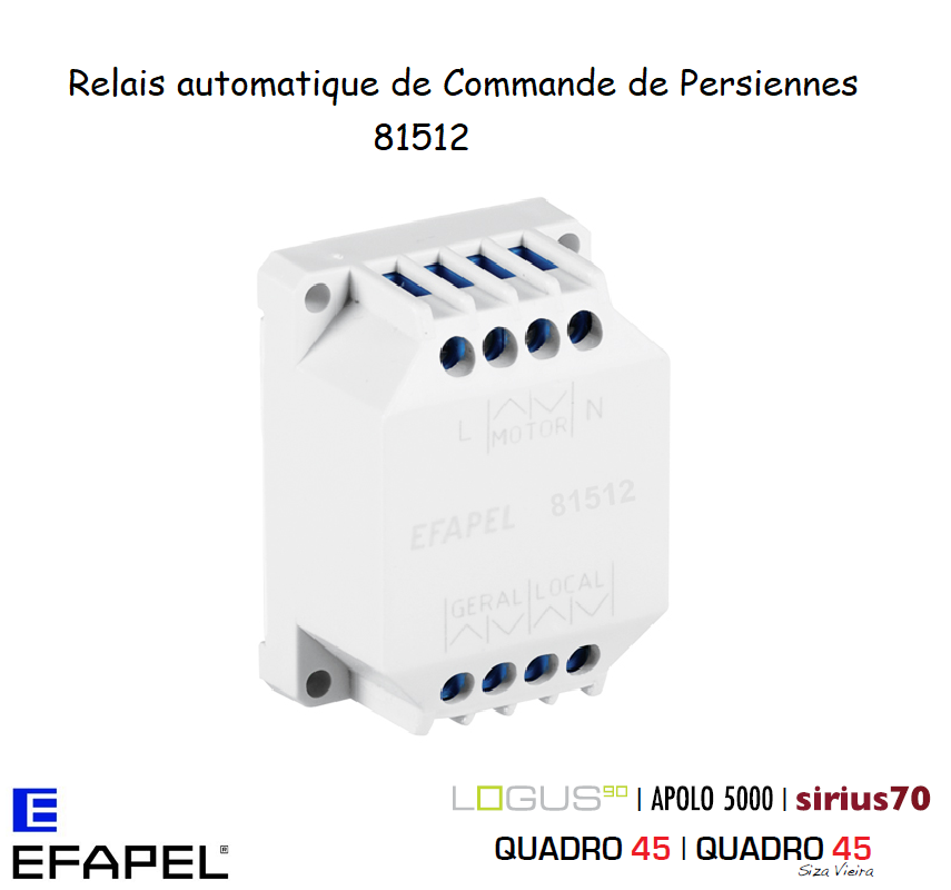 Relais automatique pour commandes de persiennes 81512