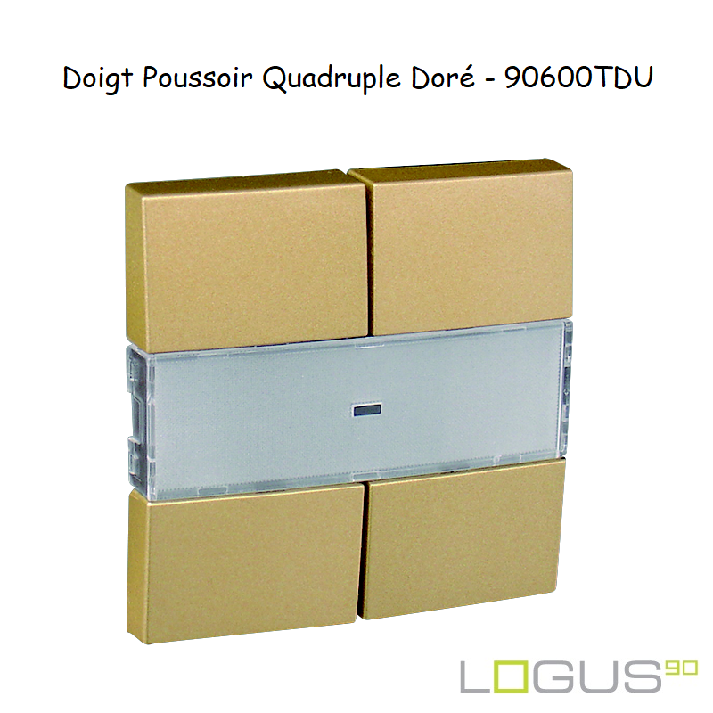 Doigt Quadruple LOGUS 90600TDU Doré