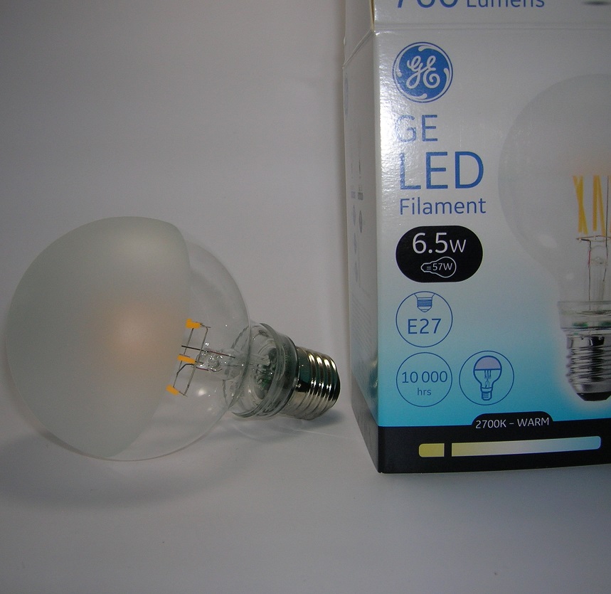 LED Filament EnergySmart Globe G80 6,5W Perlée