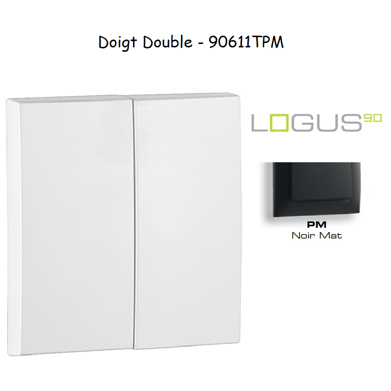 Doigt Double LOGUS 90611TPM Noir MAT