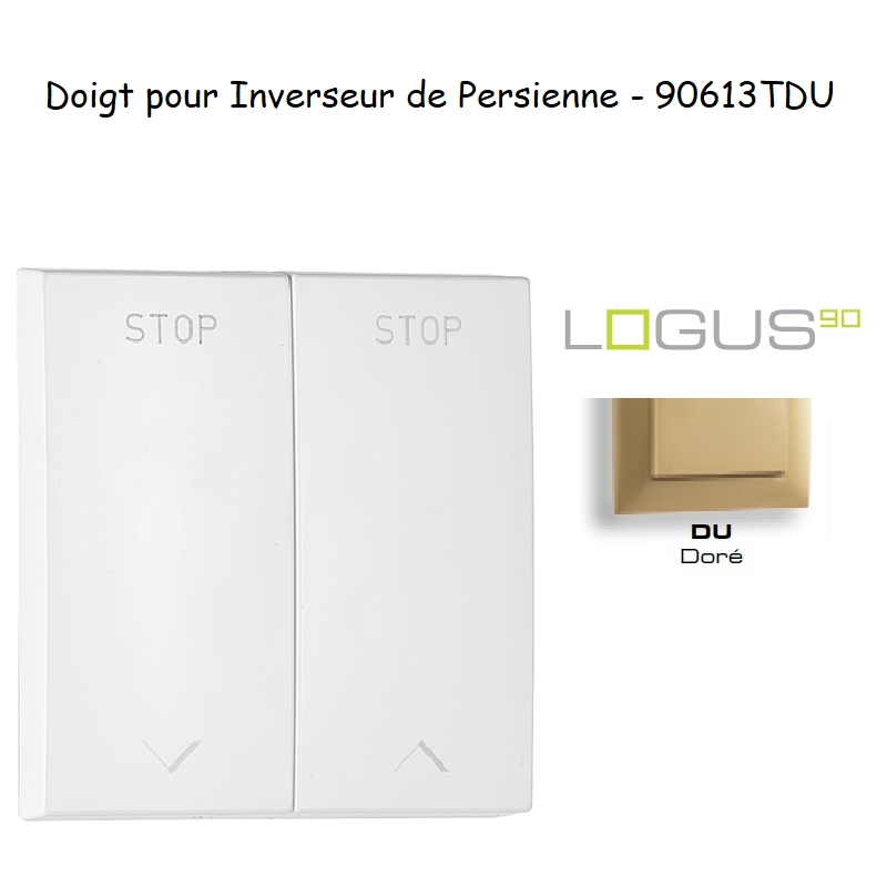 Doigt pour Inverseur de persienne LOGUS 90613TDU Doré