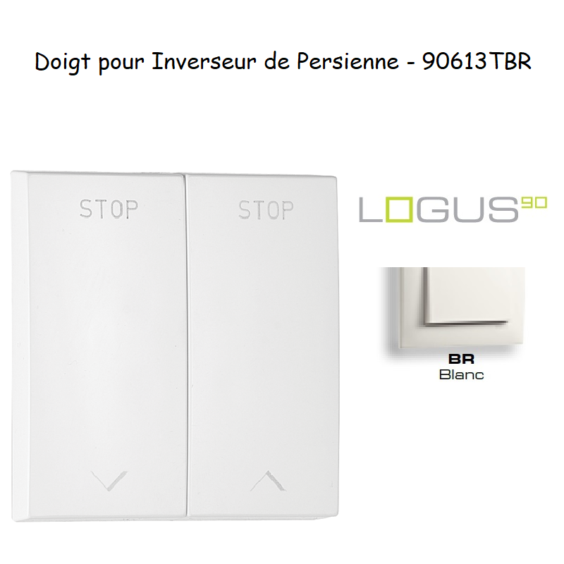 Doigt pour Inverseur de persienne LOGUS 90613TBR Blanc