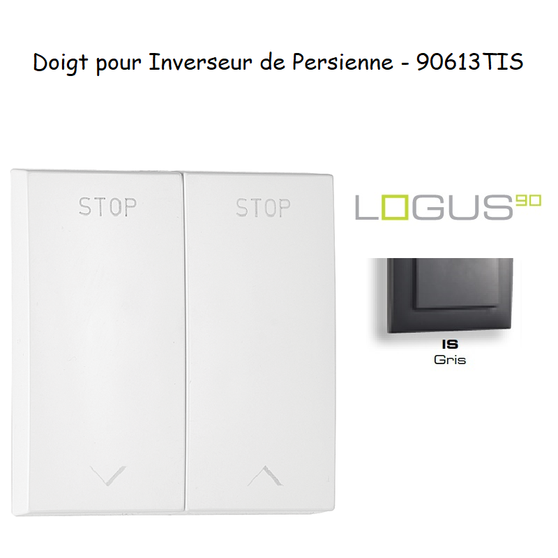 Doigt pour Inverseur de persienne LOGUS 90613TIS Gris