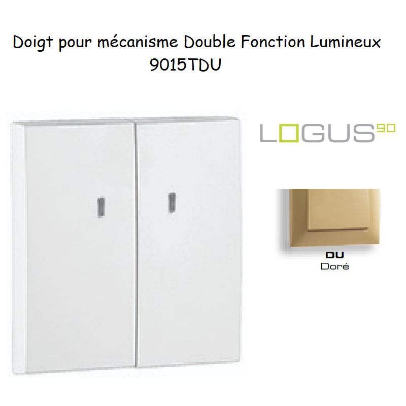 Doigt Double Fonction Lumineux Logus 90615TDU Doré