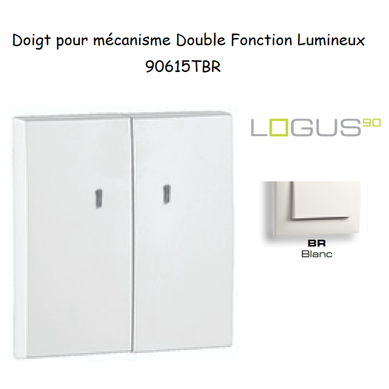 Doigt Double Fonction Lumineux Logus 90615TBR Blanc