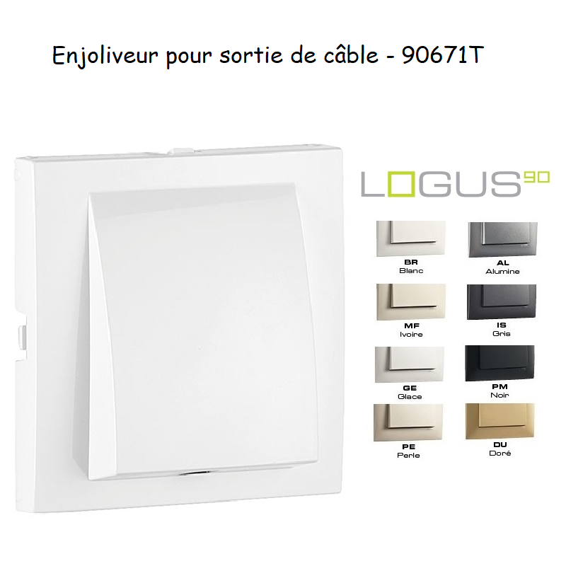 Enjoliveur rosette sortie de câble LOGUS 90671T