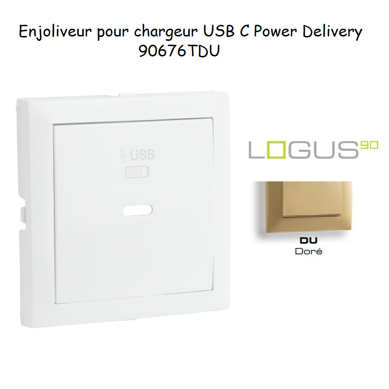 Enjoliveur pour Chargeur USB Type C Power Delivery 90676TDU