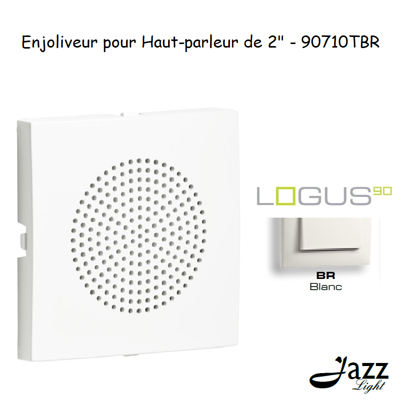 Enjoliveur pour haut parleur 2 logus90 90710TBR Blanc