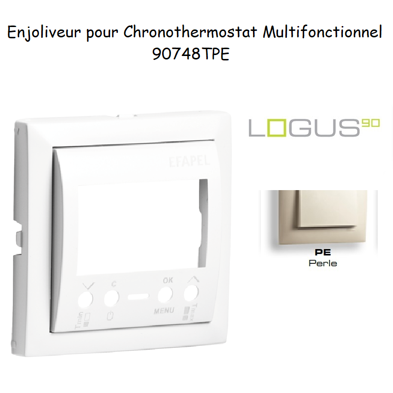Enjoliveur pour Chonothermostat Logus 90748 TPE Perle
