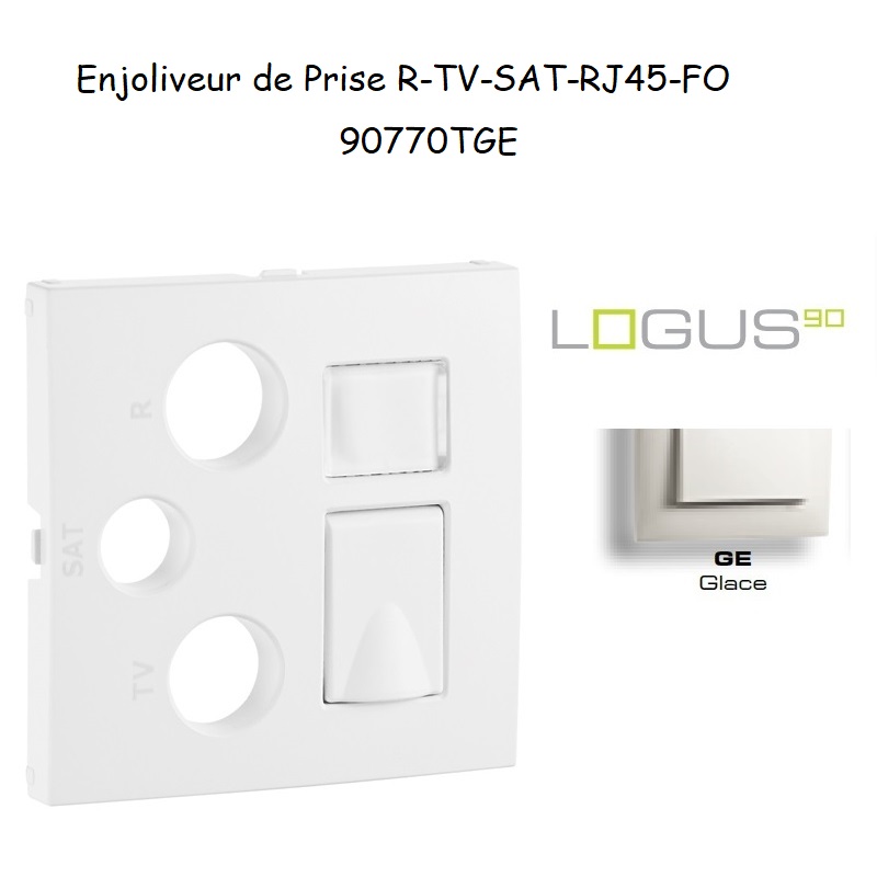 Enjoliveur pour R-TV-SAT-RJ45-FO Logus 90770 TGE