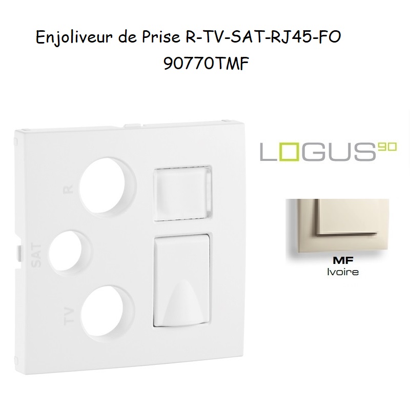 Enjoliveur pour R-TV-SAT-RJ45-FO Logus 90770 TMF