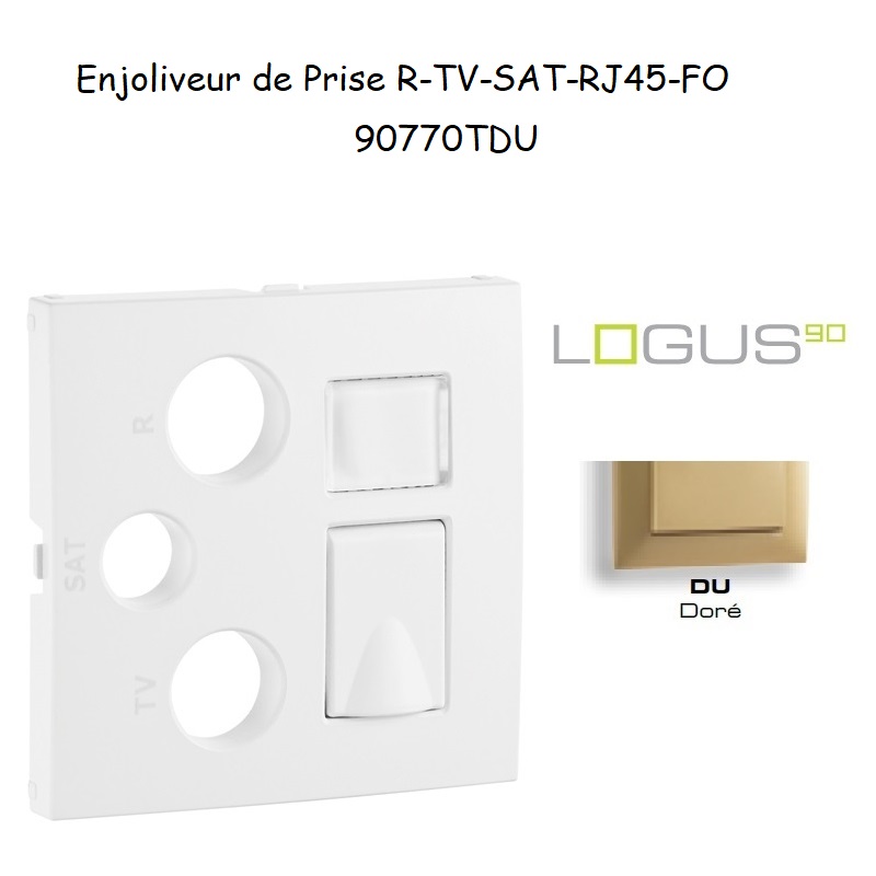 Enjoliveur pour R-TV-SAT-RJ45-FO Logus 90770 TDU