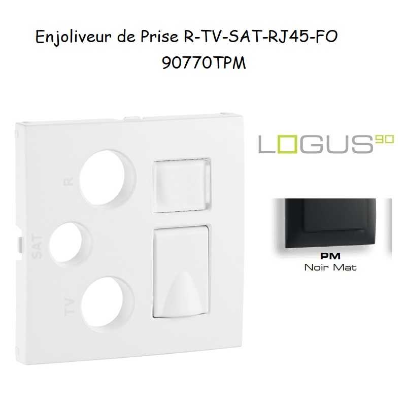 Enjoliveur pour R-TV-SAT-RJ45-FO Logus 90770 TPM