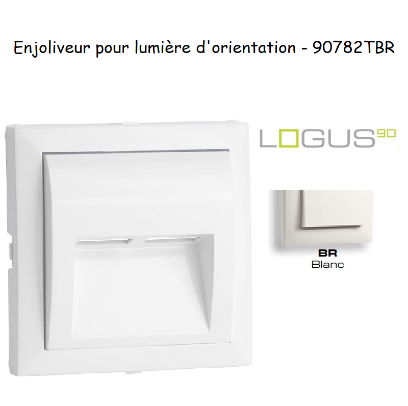 Enjoliveur pour lumière dorientation logus 90 90782TBR Blanc