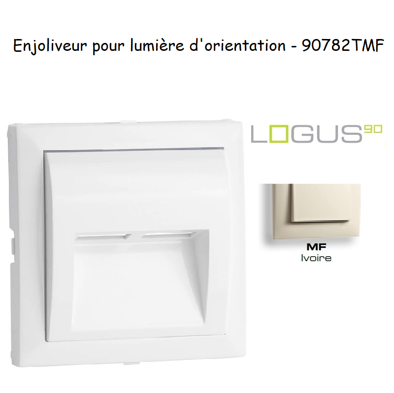 Enjoliveur pour lumière dorientation logus 90 90782TMF Ivoire
