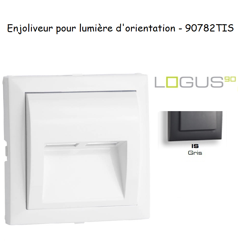 Enjoliveur pour lumière dorientation logus 90 90782TIS Gris