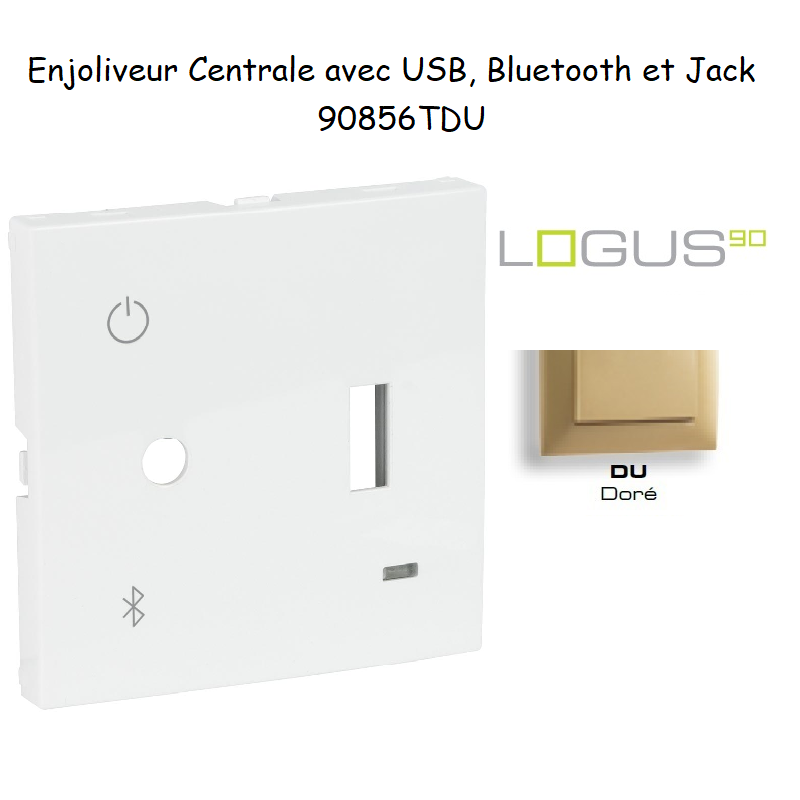 Enjoliveur pour Centrale avec USB, Bluetooth et Jack 3,5 mm 90856TDU