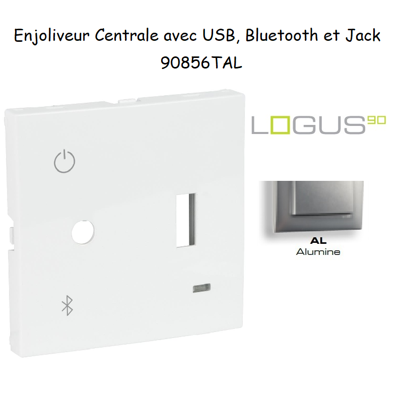 Enjoliveur pour Centrale avec USB, Bluetooth et Jack 3,5 mm 90856TAL
