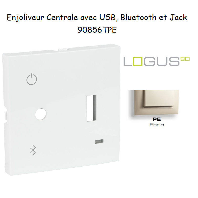 Enjoliveur pour Centrale avec USB, Bluetooth et Jack 3,5 mm 90856TPE