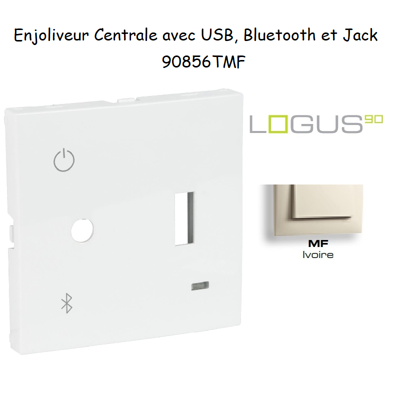 Enjoliveur pour Centrale avec USB, Bluetooth et Jack 3,5 mm 90856TMF