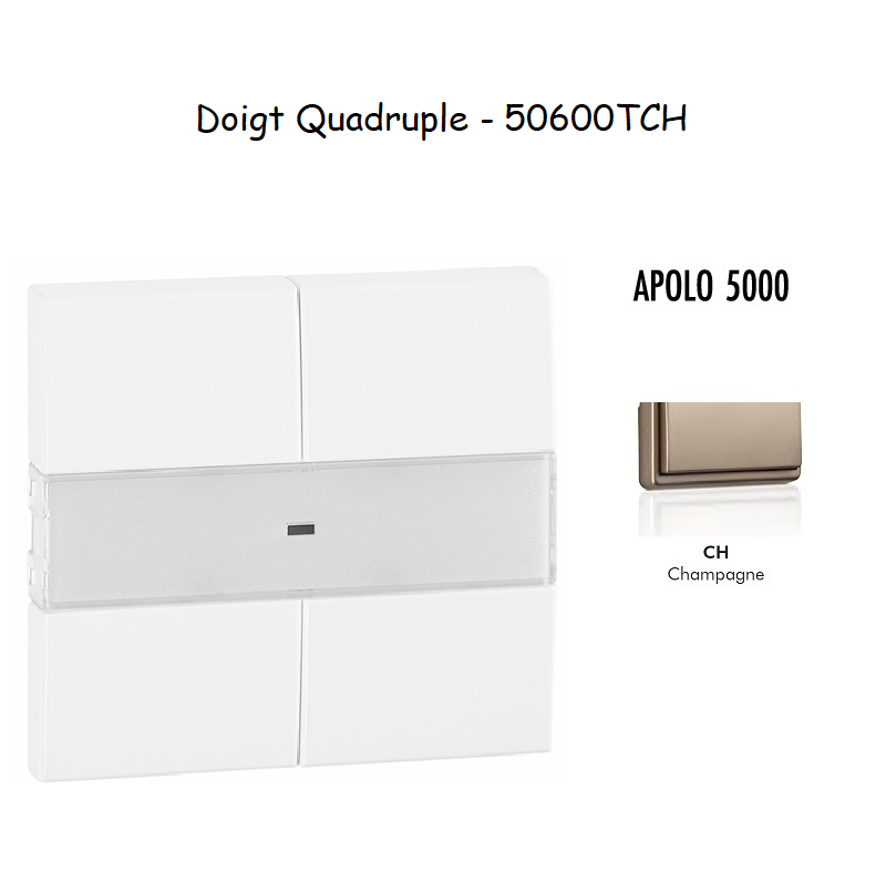 Doigt quadruple APOLO5000 50600TCH Champagne