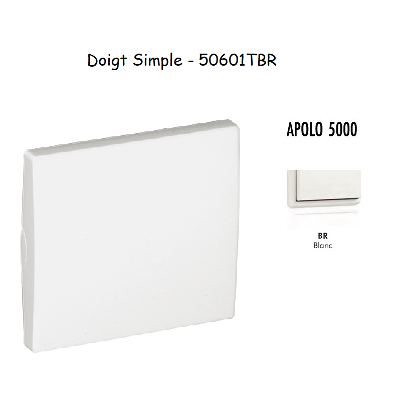 Doigt simple APOLO5000 50601TBR Blanc