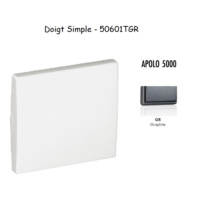 Doigt simple APOLO5000 50601TGR Graphite