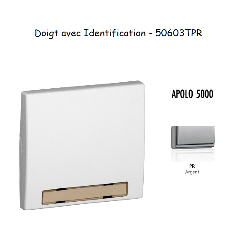 Doigt avec Identification APOLO5000 50603TPR Argent
