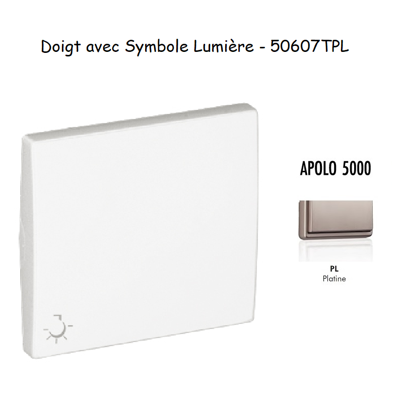 Doigt avec symbole Lumière  APOLO5000 50607TPL